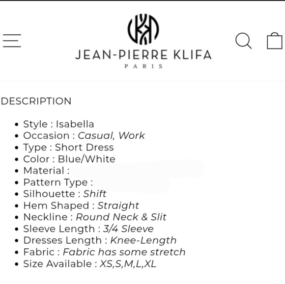 Jean-Pierre Klifa Isabella Dress Blue White and Teal Pineapple Print size XS EUC - Picture 7 of 7